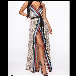 Cheetah Print Maxi Dress